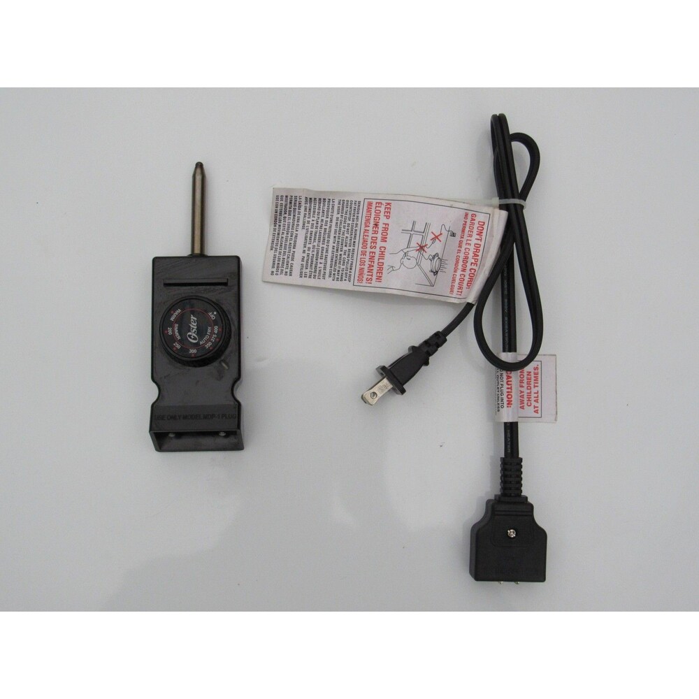 Oster MDTCP-1 Electric Skillet Griddle Control Probe Cord MDP-1 Plug 1500W Black